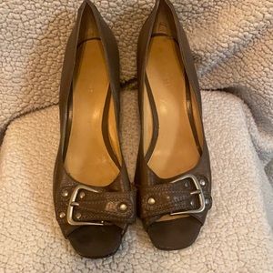 Nine West Gray Wedge Heel